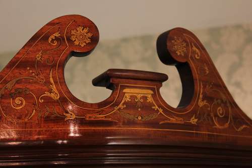 A Quality Late 19th Century Serpentine Display Cabinet