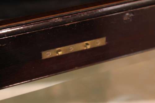 An Edwards & Roberts Late Victorian Mahogany Inlaid Rectangular Table