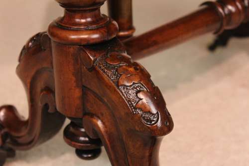 A Fine Quality Burr Walnut Inlaid Baby Sutherland Table.