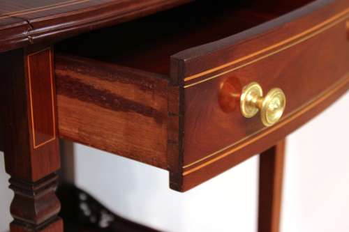 A Quality Late Victorian Inlaid Rosewood Pembroke Table