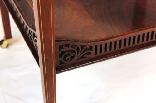 A Quality Late Victorian Inlaid Rosewood Pembroke Table