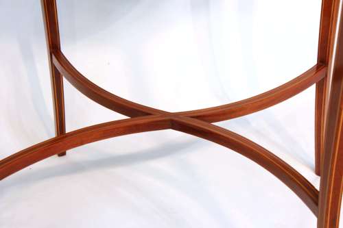 A Superb Late Victorian Mahogany Inlaid Bijouterie Table