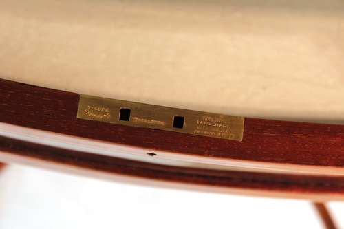 A Superb Late Victorian Mahogany Inlaid Bijouterie Table