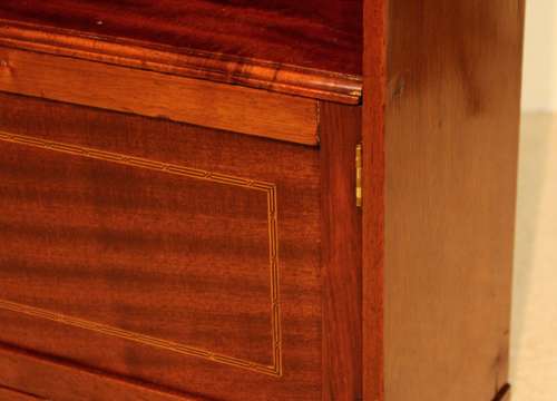 A Quality Edwardian Mahogany Inlaid Magazine Rack