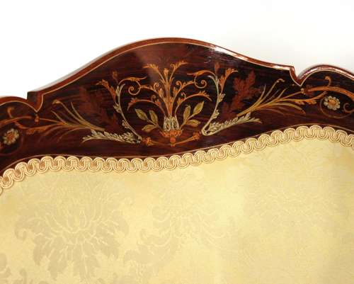 A Quality Pair of Late Victorian Mahogany Inlaid Tub Chairs
