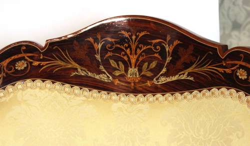 A Quality Pair of Late Victorian Mahogany Inlaid Tub Chairs
