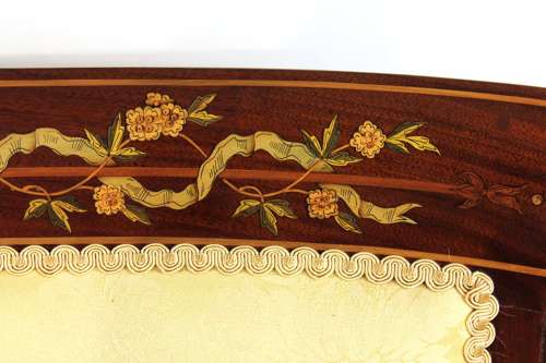 A Fine Quality Late Victorian Mahogany Inlaid Settee