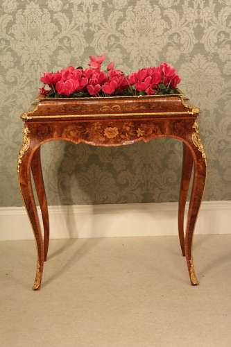 A Burr Walnut Inlaid and Ormolu Mounted Jardinière