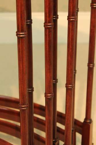 An Equisite Late Victorian Mahogany Inlaid Quartetto Nest of Tables