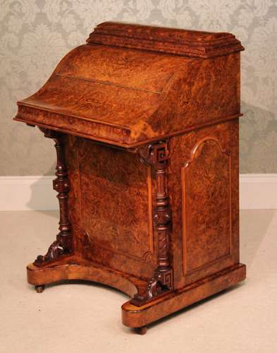A Fine Burr Walnut Victorian Piano top 