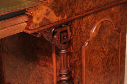 A Fine Burr Walnut Victorian Piano top 