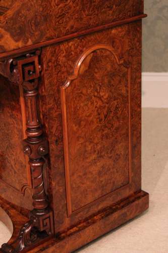 A Fine Burr Walnut Victorian Piano top 