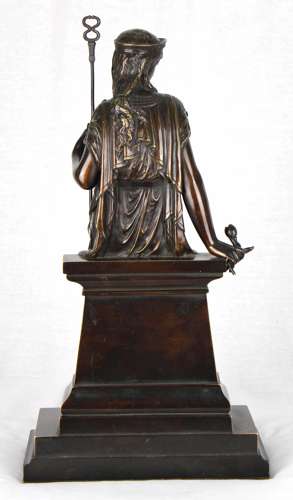 A 19th Century Egyptian style bronze maidens by Eutrope Bouret
