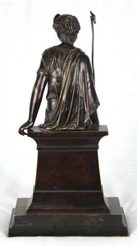 A 19th Century Egyptian style bronze maidens by Eutrope Bouret