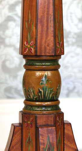 A Quality Pair of Edwardian Inlaid and Painted Satinwood Side Tables