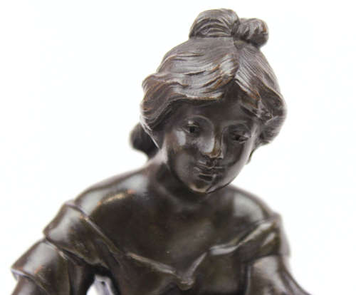 A Pair of 19th Century French Bronzes of Botteleur & Fontaine Fleurie
