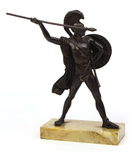 A Pair of 19th Century Gladiator Bronzes