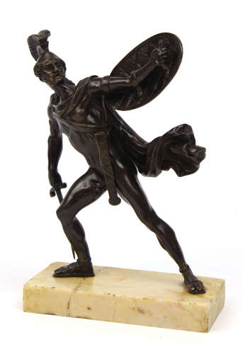 A Pair of 19th Century Gladiator Bronzes