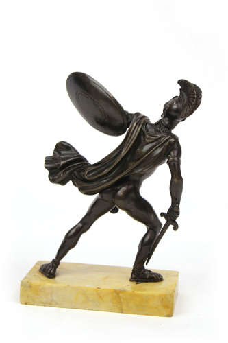 A Pair of 19th Century Gladiator Bronzes