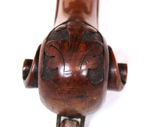 A Victorian Inlaid and Carved Walnut Drum Table