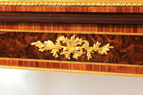 An Exceptional Walnut Inlaid and Ormolu Mounted Card Table