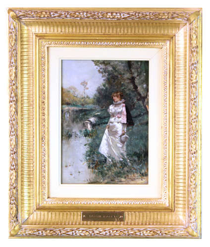 ADRIEN MOREAU (1843–1906) OIL ON PANEL