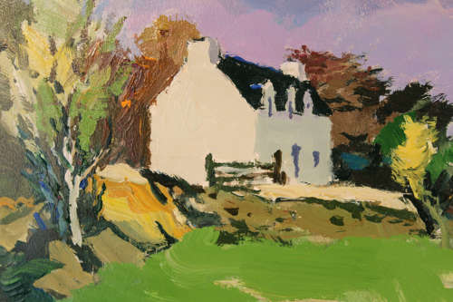 DONALD MCINTYRE (1923 - 2009) - OIL ON BOARD