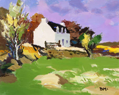 DONALD MCINTYRE (1923 - 2009) - OIL ON BOARD