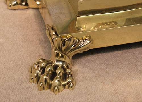 A Hinks & Sons Victorian Brass Corinthian Column Adjustable floor Lamp