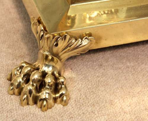 A Hinks & Sons Victorian Brass Corinthian Column floor Lamp