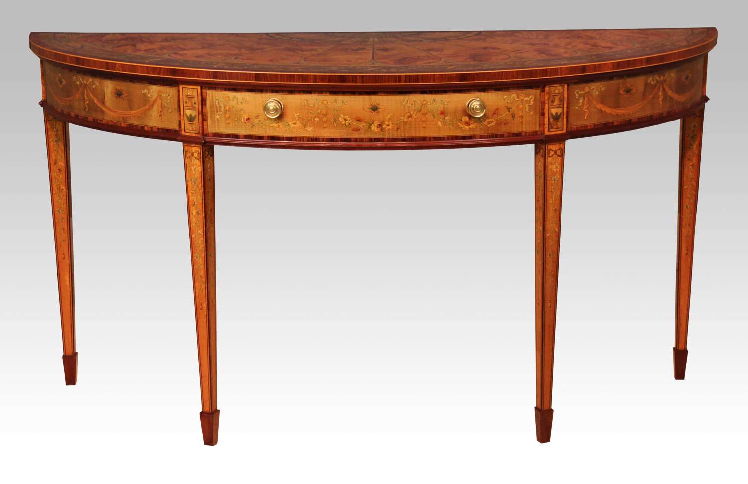 An Exhibition Quality Satinwood Console Table