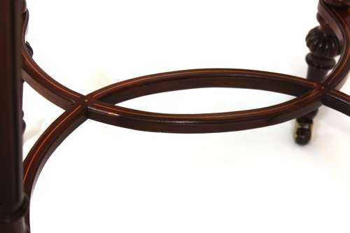 An Elegant Victorian Mahogany Kidney Shaped Side Table