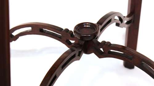 An Exquisite Chippendale Style Victorian Mahogany Kettle Stand
