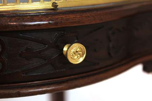 An Exquisite Chippendale Style Victorian Mahogany Kettle Stand