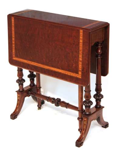 A Lovely Victorian Mahogany Plum Pudding Baby Sutherland Table