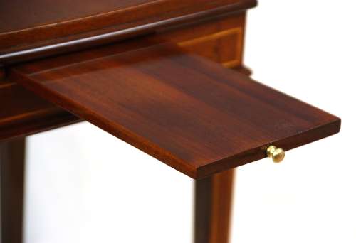 A Beautifully Inlaid Mahogany Victorian Square Kettle Stand