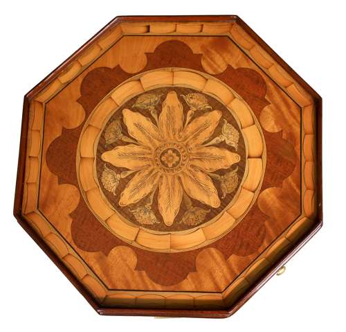 A Fine Inlaid Mahogany Victorian Kettle stand