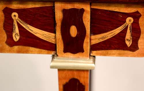 A Fine Inlaid Mahogany Victorian Kettle stand