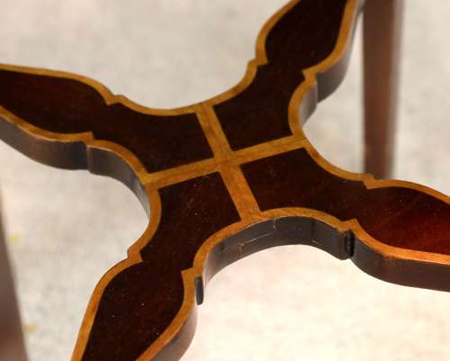 A Fine Inlaid Mahogany Victorian Kettle stand