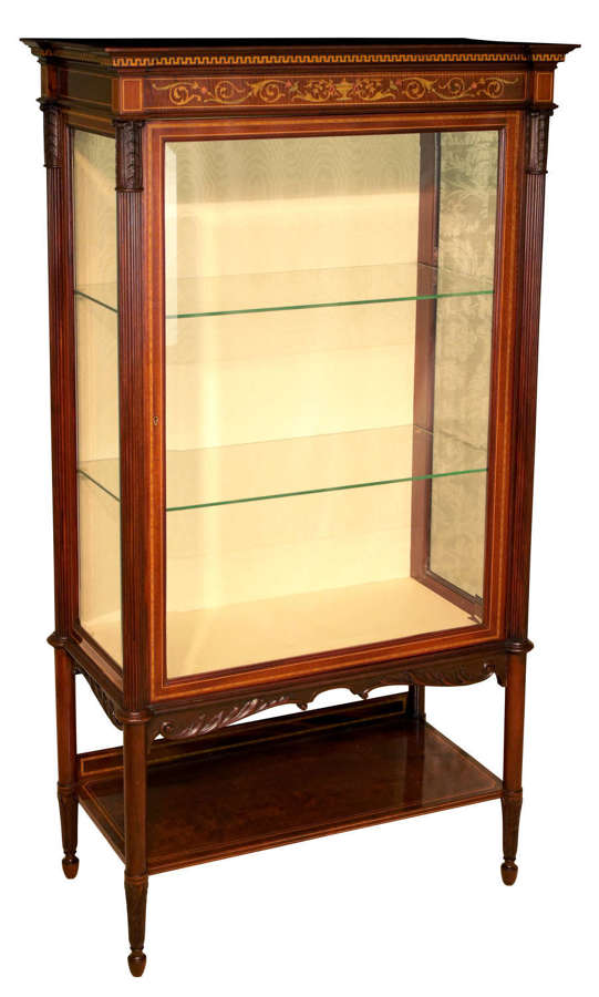Maple & Co A Fine Late Victorian Mahogany Inlaid Display Cabinet