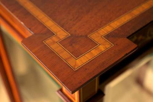 Maple & Co A Fine Late Victorian Mahogany Inlaid Display Cabinet