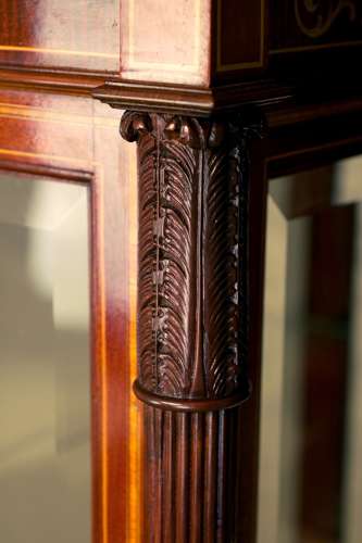 Maple & Co A Fine Late Victorian Mahogany Inlaid Display Cabinet