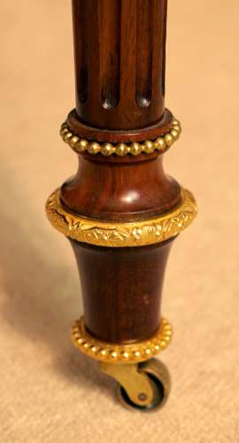 Exhibition Quality Victorian Burr Walnut Inlaid & Ormolu Card Table