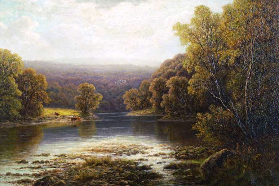 WILLIAM MELLOR (1851 - 1931) OIL ON CANVAS
