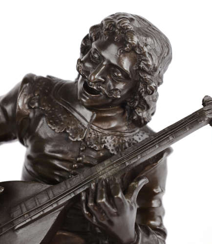 Alexandre Etienne Stella (1878-1892) Bronze Sculpture