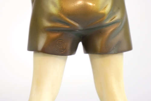 Ferdinand Preiss - A Pair of Art Deco Ivory and Bronze Figures