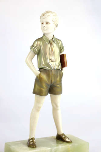 Ferdinand Preiss - A Pair of Art Deco Ivory and Bronze Figures