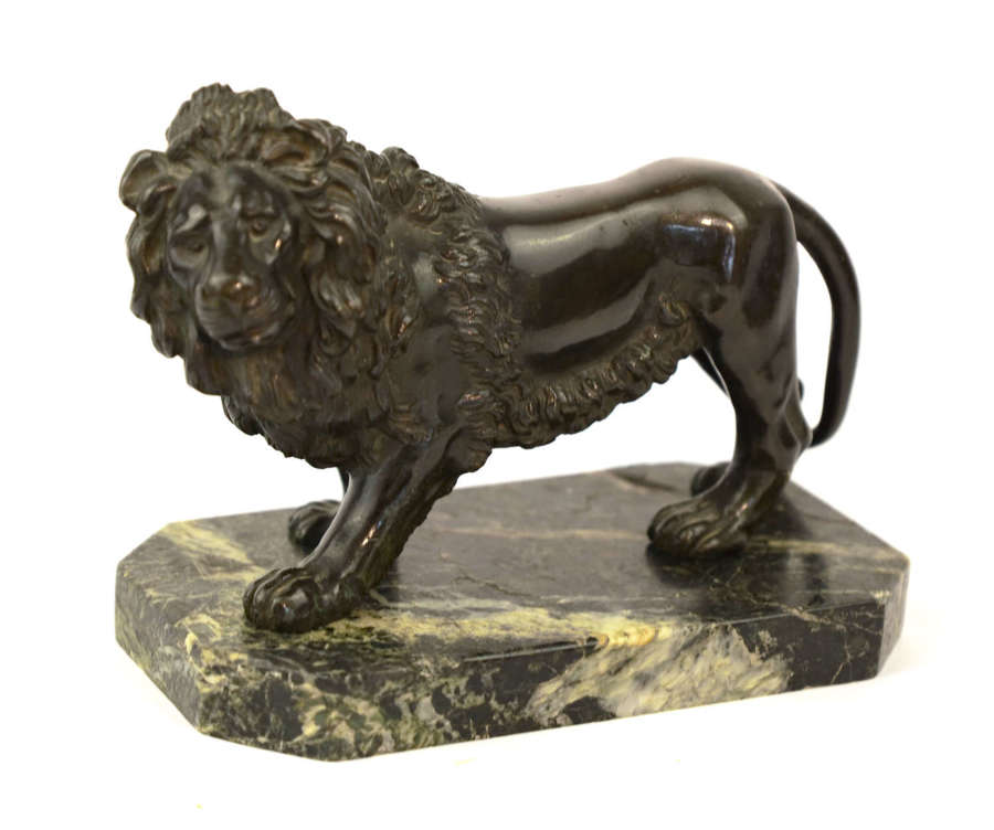 A 19th Century Bronze Sculpture of a Lion
