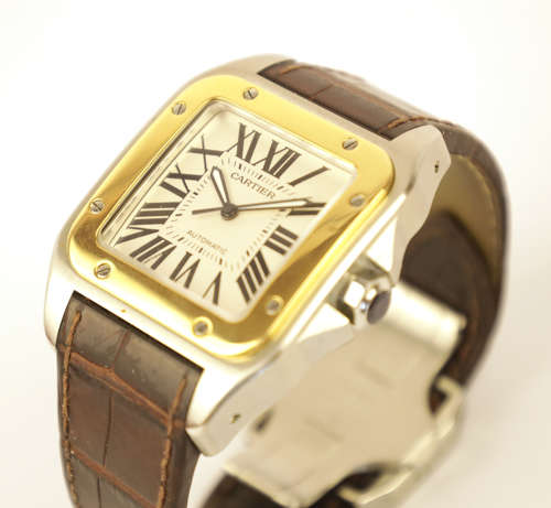 Cartier Santos 100 XL Yellow & Gold 40mm