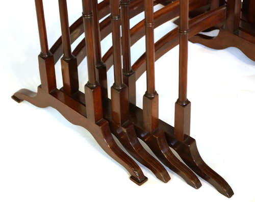 A Quality Set of Late Victorian Mahogany Inlaid Quarteto Tables